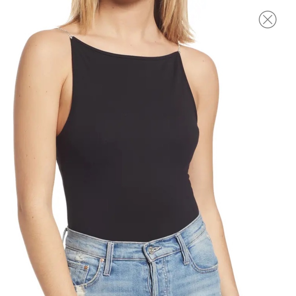 NWT Sparkle strap bodysuit